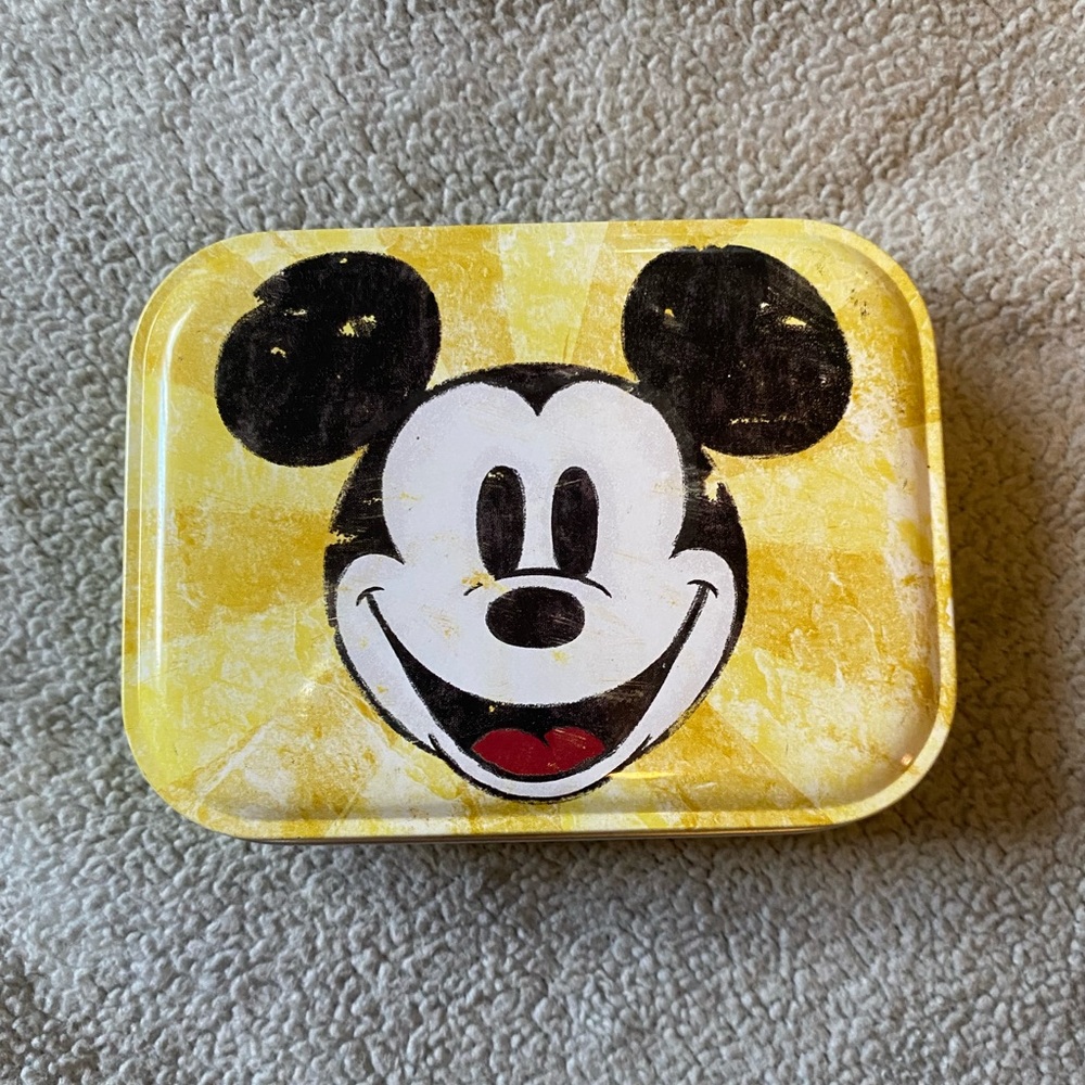 Vintage Mickey Mouse tin w/ lid
